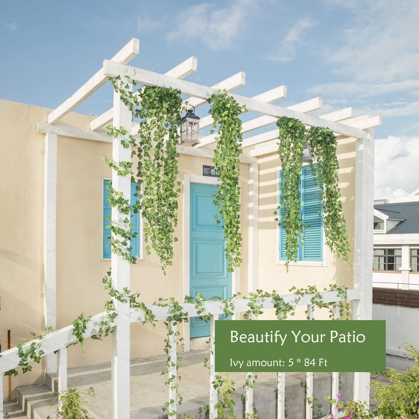84 Ft 12 Strands Fake Ivy Leaves Artificial Ivy Garland Greenery Decor Faux Green Hanging Plant Vine for Wall Party Wedding Decoration - Lasercutwraps Shop