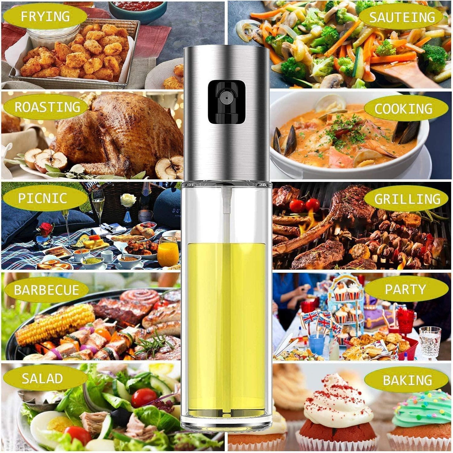 Oil Sprayer for Cooking, Olive Oil Sprayer Mister, 105ml Olive Oil Spray Bottle - Lasercutwraps Shop