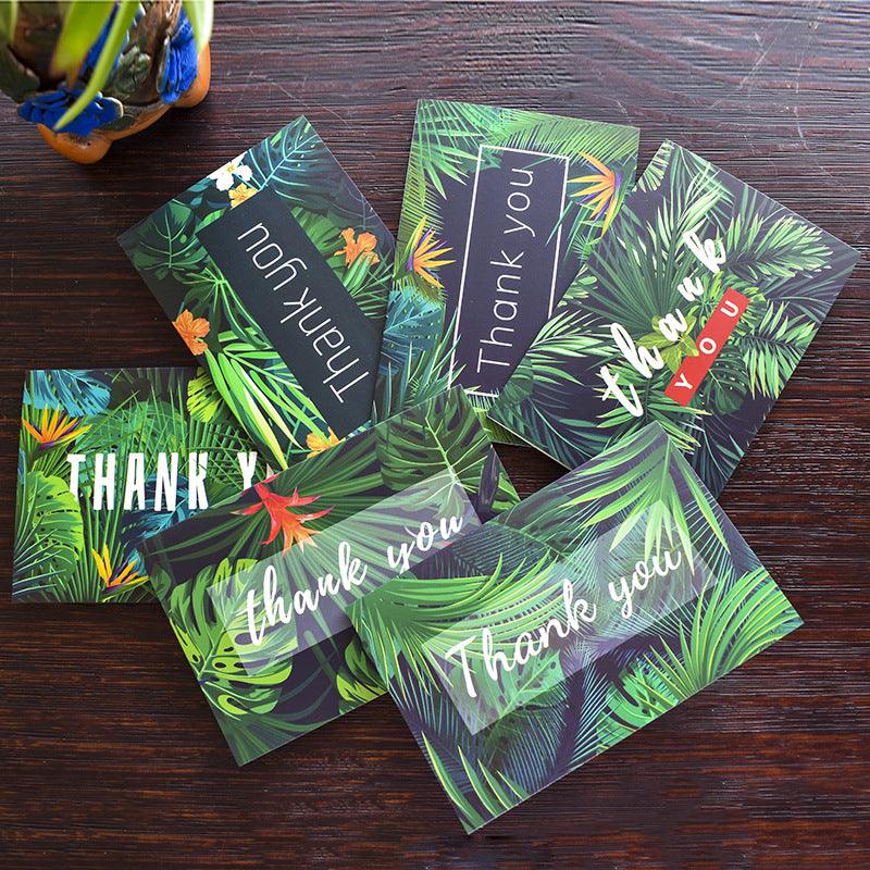 Tropical Wedding Birthday Baby Shower Thank You Cards With Envelopes 48 Bulk 4 X 6 Inch - Lasercutwraps Shop