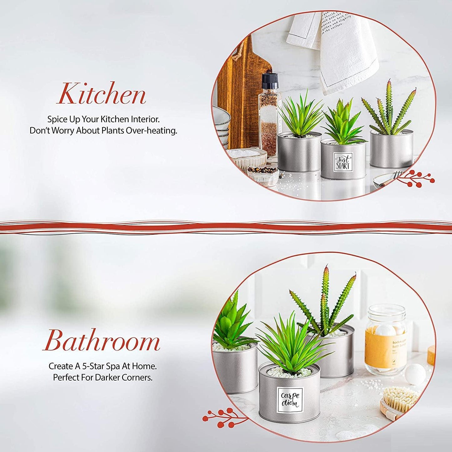 Artificial Succulents Boho Decor Faux Succulents Plants Artificial Desk Accessories for Women Desk Wedding Favors - Lasercutwraps Shop