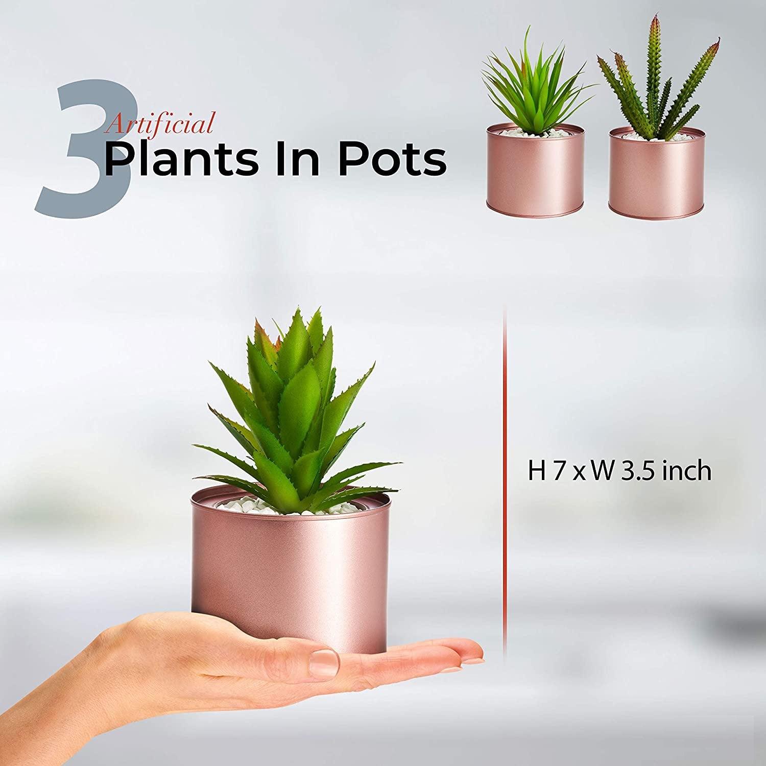 Artificial Succulents Boho Decor Faux Succulents Plants Artificial Desk Accessories for Women Desk Wedding Favors - Lasercutwraps Shop
