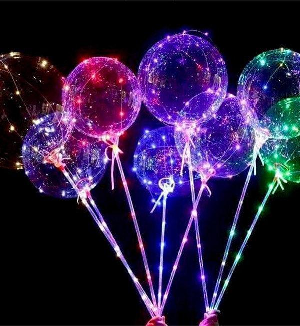 Clear Plastic Balloon Sticks Holder With Cup for Led Balloons - Lasercutwraps Shop
