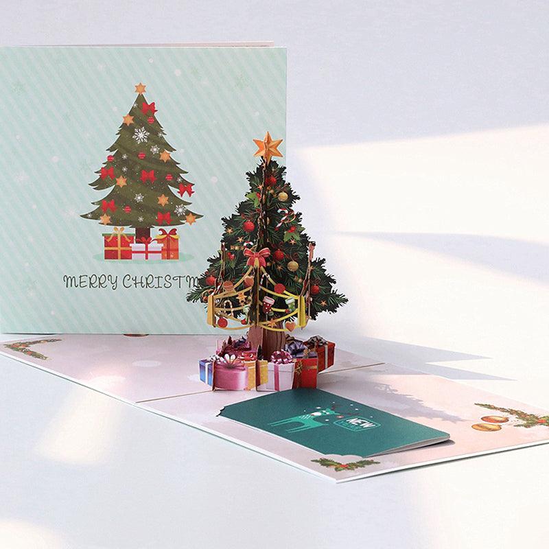 Pop Up Christmas Cards, 3D Pop up Birthday Card,Holiday Greeting Card for Kids Baby with Envelope - Lasercutwraps Shop