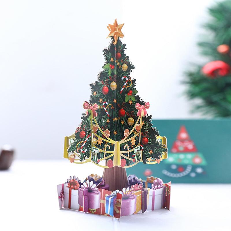 Pop Up Christmas Cards, 3D Pop up Birthday Card,Holiday Greeting Card for Kids Baby with Envelope - Lasercutwraps Shop