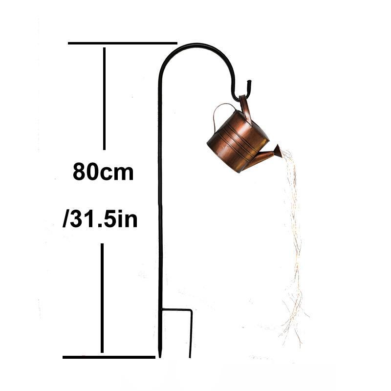 Glowing Watering Can with Fairy Lights, Patio String Lights - Lasercutwraps Shop