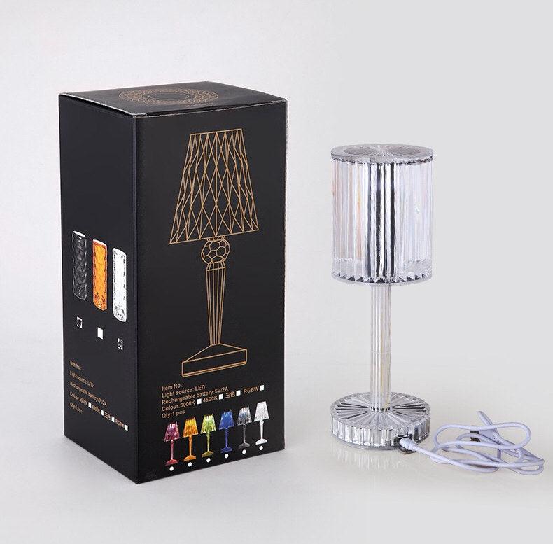 Touching Control Gatsby Crystal Lamp, Touching Control USB Rechargeable for Living Room, Bar, Restaurant - Lasercutwraps Shop