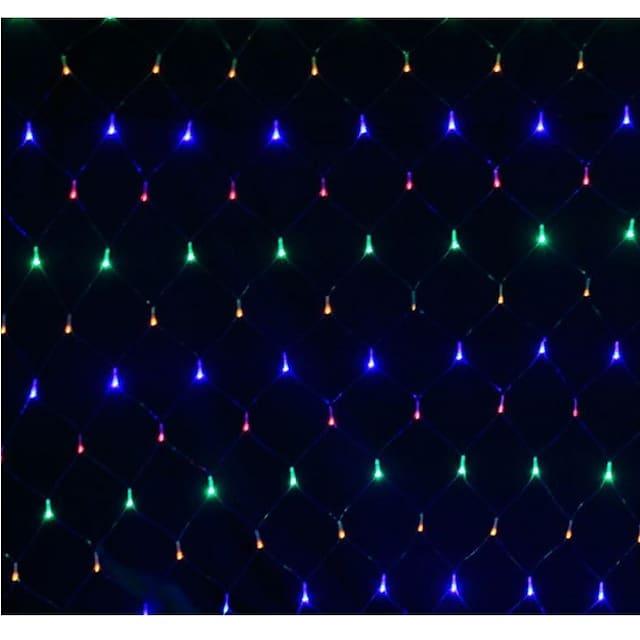 6x4m Net String Lights 880 LEDs Fishing Net String Lights Warm White Cold White Multi Color Waterproof Party Christmas Tree Wedding Patio Home Décor - Lasercutwraps Shop