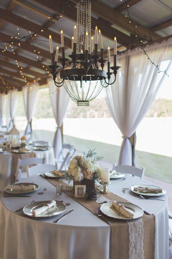2pcs Burlap Table Runner Burlap Lace Table Runner for Weddings 12X108 Hessian Rustic Jute Country Thanksgiving Christmas Baby Party Decoration Table Decor - Lasercutwraps Shop