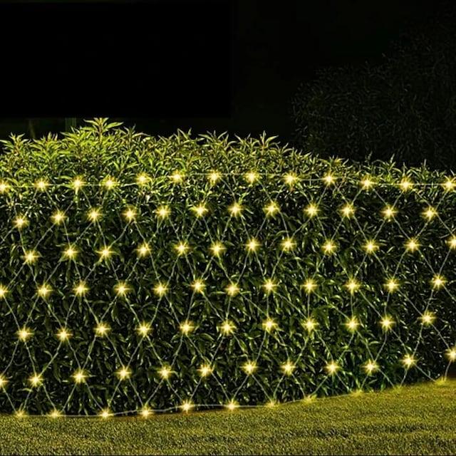 6x4m Net String Lights 880 LEDs Fishing Net String Lights Warm White Cold White Multi Color Waterproof Party Christmas Tree Wedding Patio Home Décor - Lasercutwraps Shop