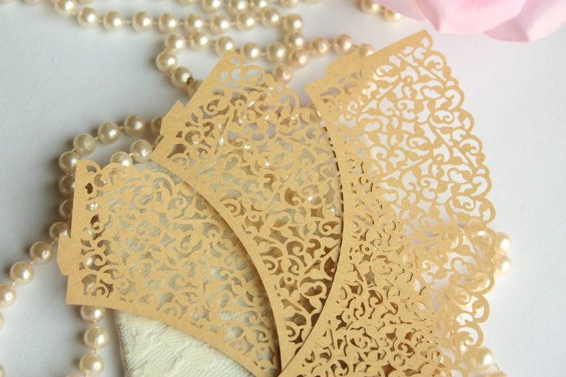Kraft Lace Filigree Cupcake Wrappers, Matte Brown Laser Cut Lace Cupcake Wrapper/Liner - Lasercutwraps Shop