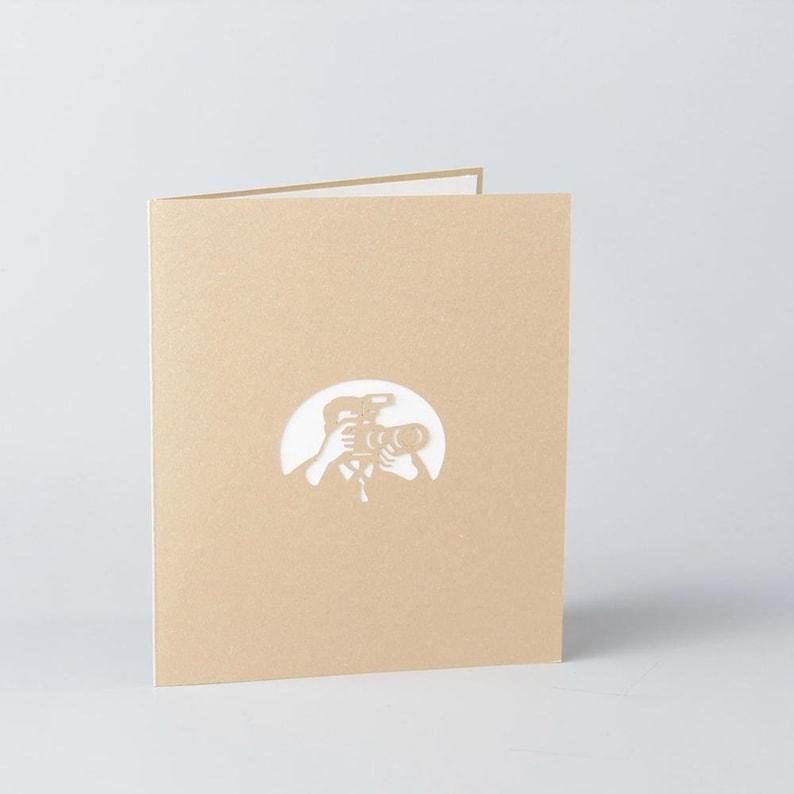 Camera Pop-up Card, Unique 3D Gift Card,Birthday Card,Greeting Card for Kids - Lasercutwraps Shop