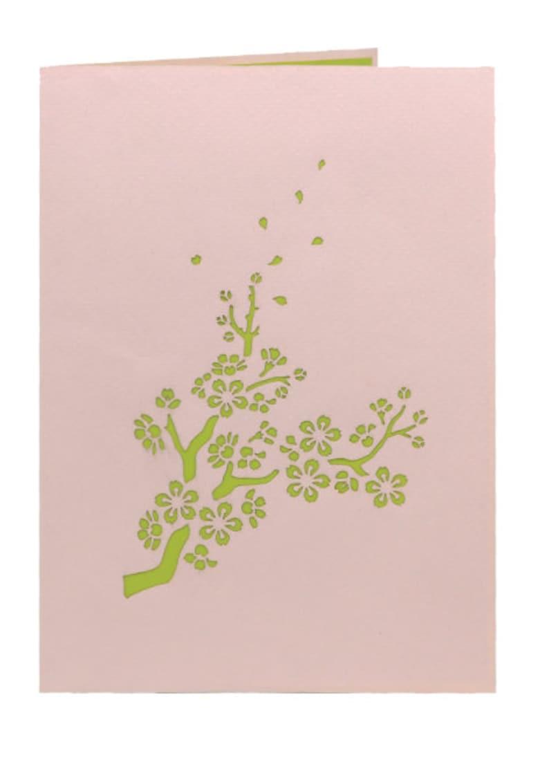 Cherry Blossom tree 3D Pop Up Greeting Card - Lasercutwraps Shop
