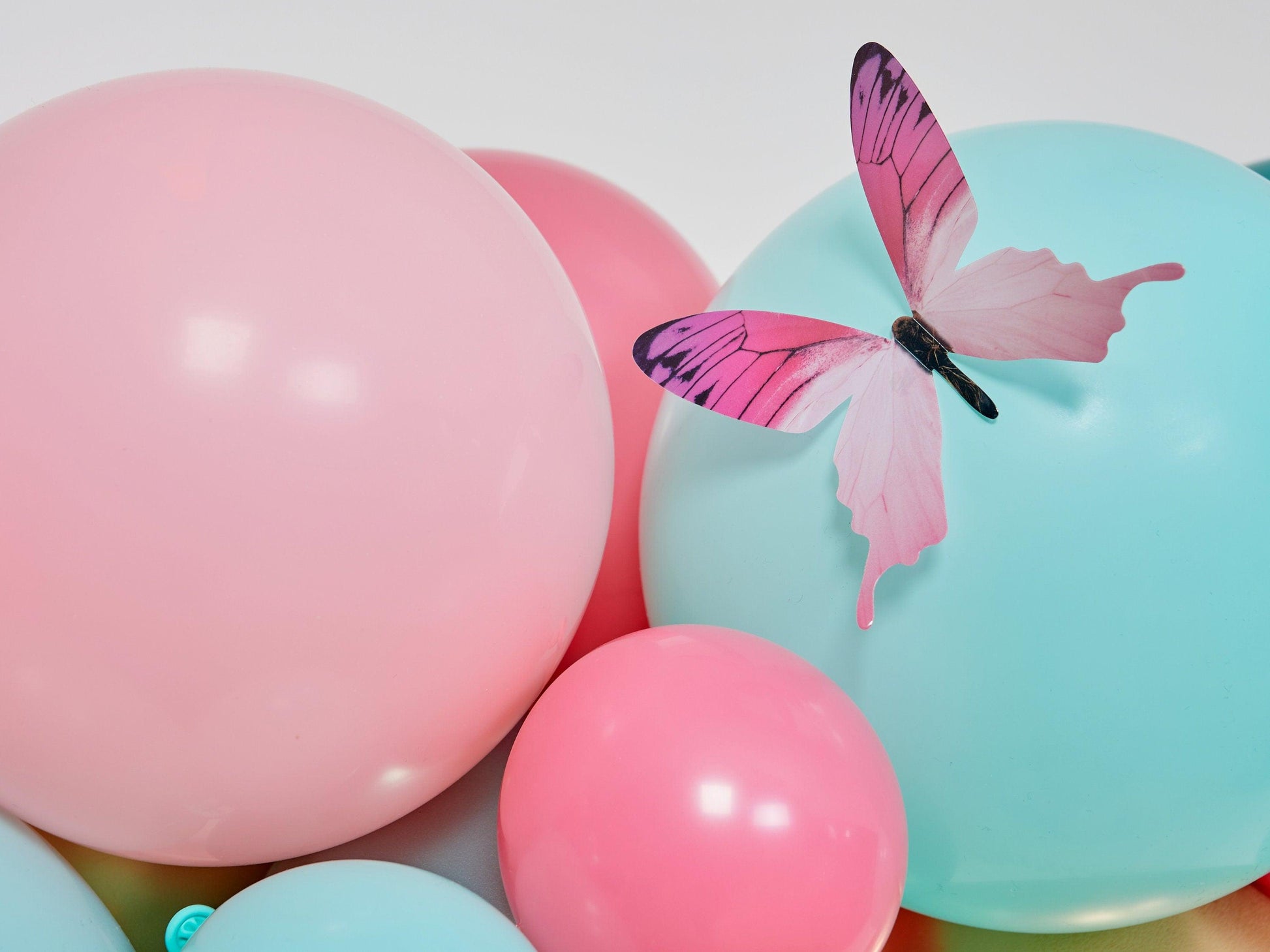 Pastel Balloon Garland, Pink Balloon Arch, Alice in Wonderworld Balloon Arch, Spring Balloon Garland, Pastel Balloon Garland - Lasercutwraps Shop