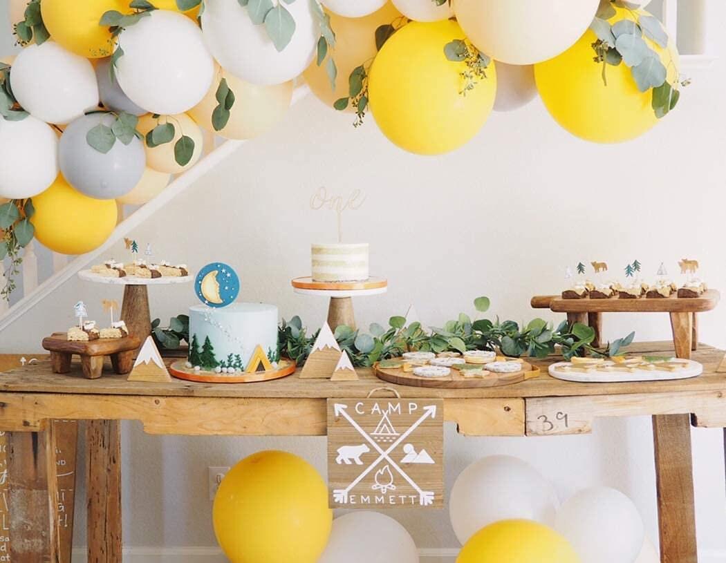 Blush Yellow Gray Balloon Garland Arch Kit for Fall Birthday Rustic Wedding Baby Shower Thanksgiving Bridal Shower party - Lasercutwraps Shop