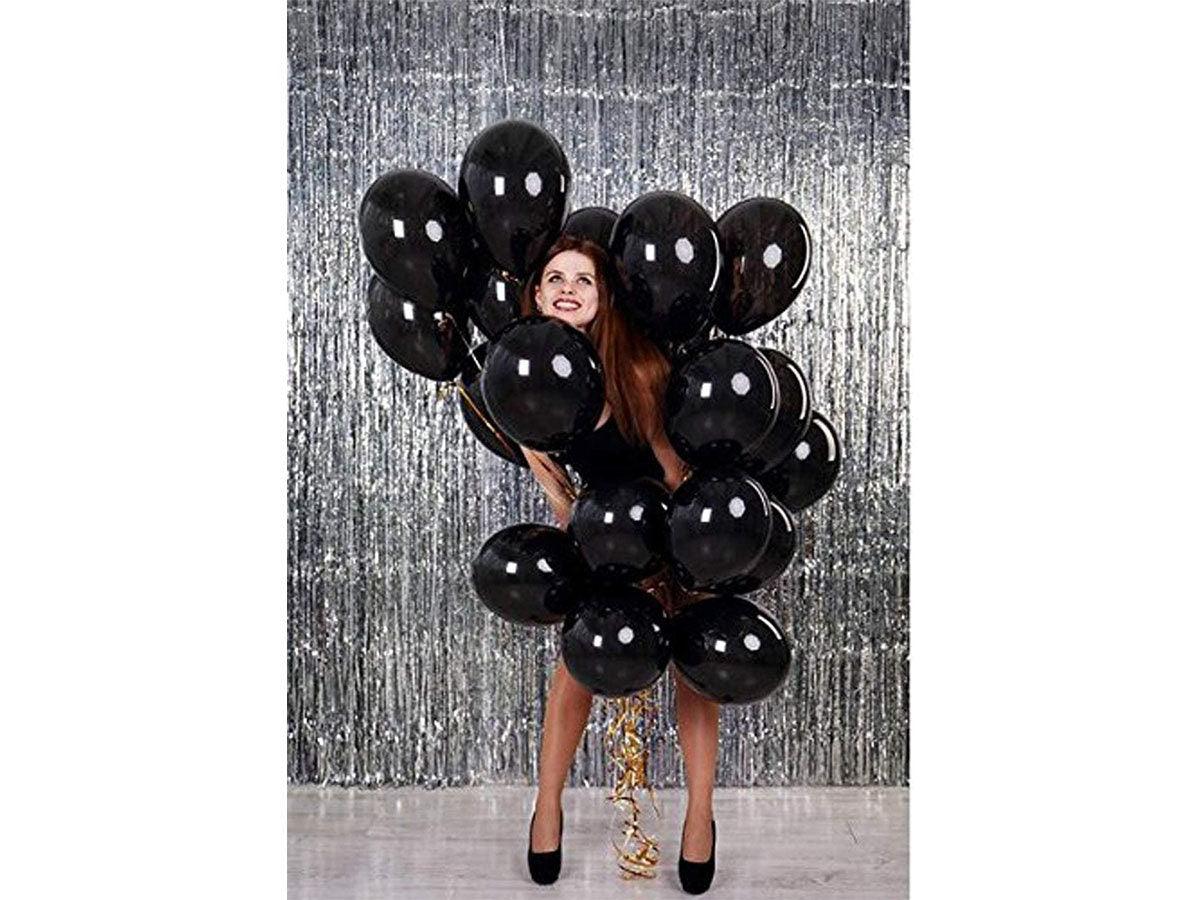 Black and Silver Balloons Garland Arch Kit Black Agate Marble Balloons Decorations for Parties Wedding Baby Shower Graduation - Lasercutwraps Shop