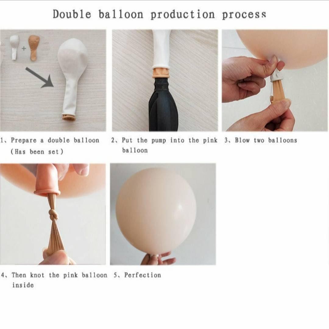 124 Double stuffed Bohoo Rainbow Balloons Arch kit for BridalShower, baby shower, boho parties, blush, Apricot, pink ,balloon Garland kit - Lasercutwraps Shop