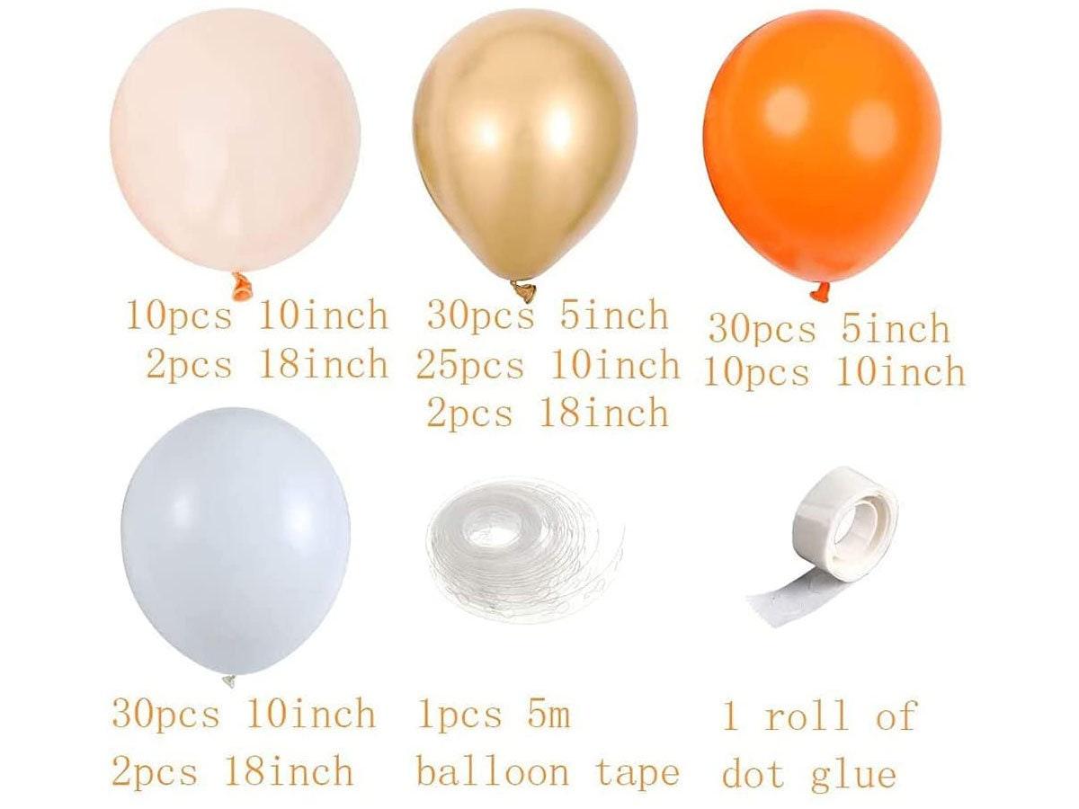 Orange with Gold Balloon Garland Arch Kit-Cream White Orange Gold Balloons for Wedding Decoration Baby Shower Decorations Birthday Party - Lasercutwraps Shop