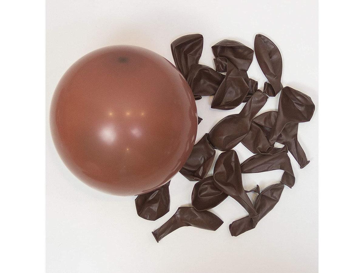 Macaroon Coffee color scheme Balloon Garland Arch Kit134pcs,Coffee Gray Balloons and Metallic Gold Balloons backdrop.Perfect - Lasercutwraps Shop