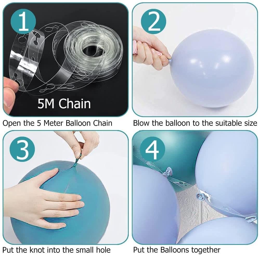 Retro Duck Blue Balloon Garland Arch Kit 138PCS Balloons for Wedding, Birthday Party, Backdrop Decorations, Bridal Shower - Lasercutwraps Shop