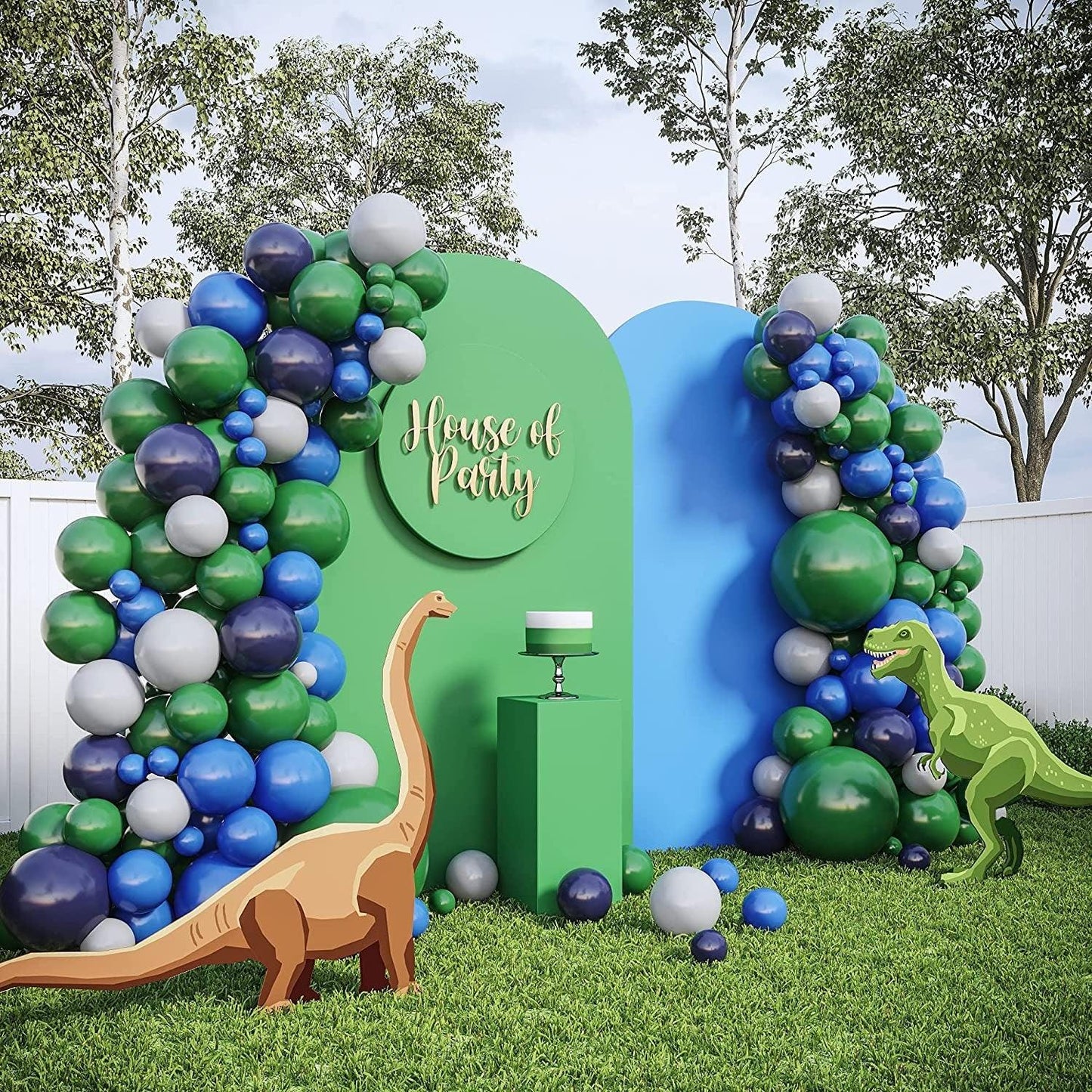 Dinosaur Birthday Party Decorations, Jungle Dino Balloon Arch Kit, Safari Birthday Party Supplies, Themed Birthday Party - Lasercutwraps Shop