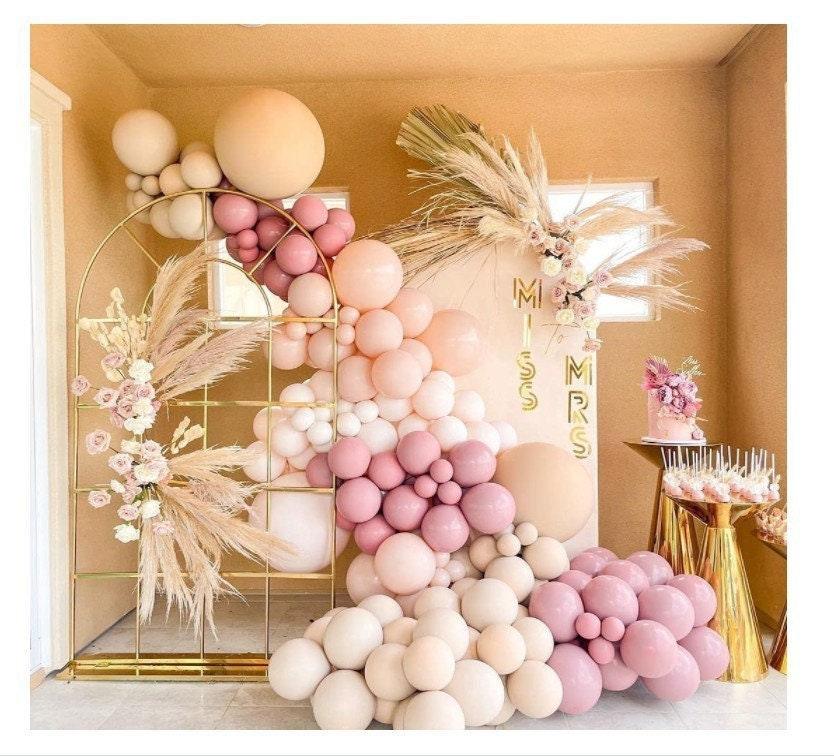 129pcs Nude Boho Balloon Garland Kit, Boho 1st Birthday Party Balloon, Baby Shower Balloons Girls, Boho Wedding Balloon Arch - Lasercutwraps Shop