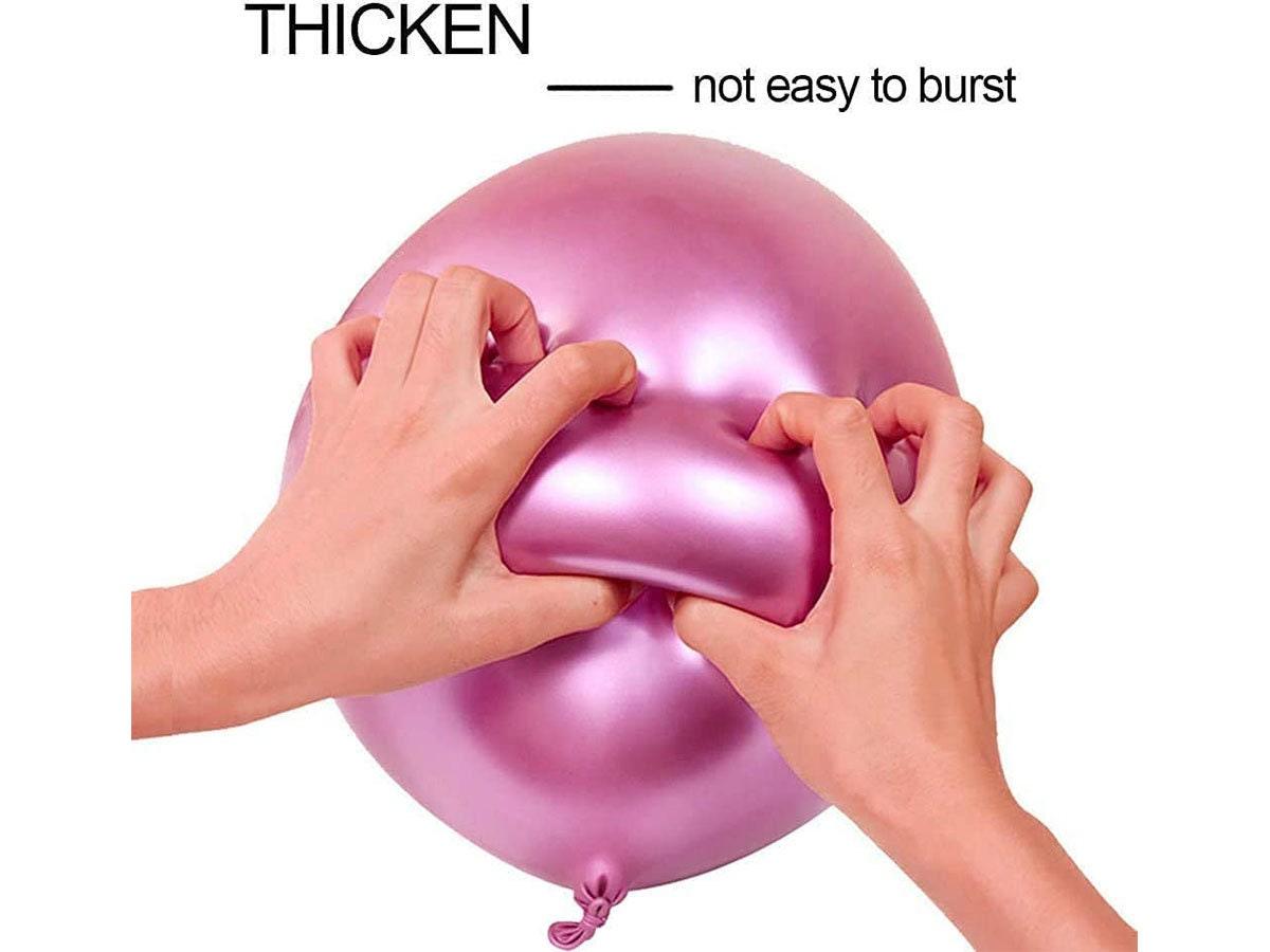 White Metallic Pink 85Pcs Balloons Garland Arch Kit 12In Gold Metallic Balloons 5Pcs 18In White Latex Chrome Balloons with Glue Dots Balloon - Lasercutwraps Shop