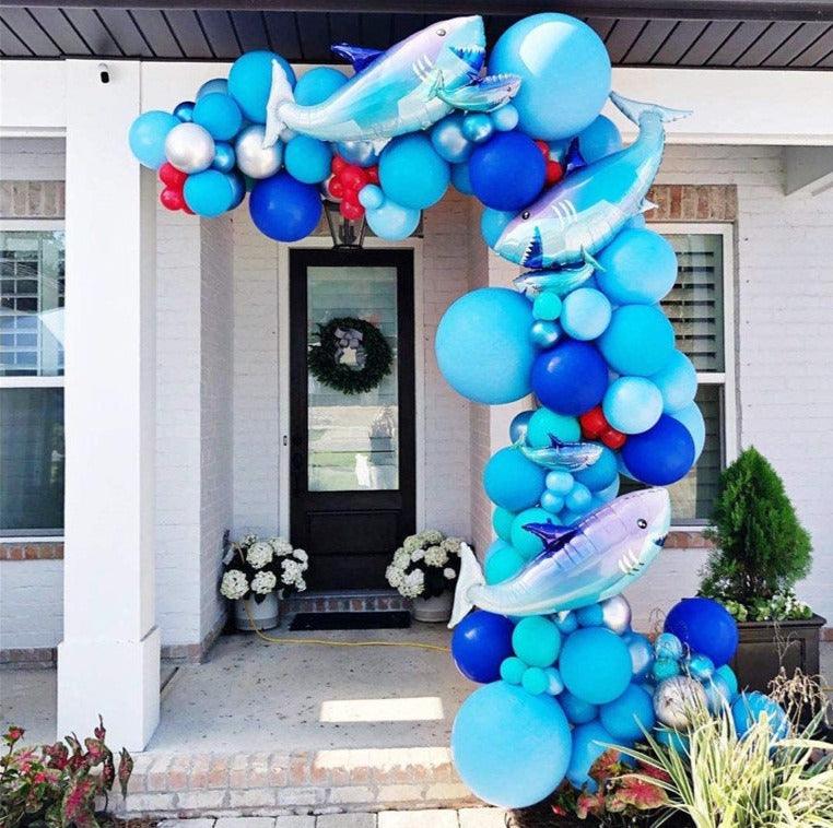 Baby Shark Balloon DIY Garland Arch Kit Custom Length Shark Family Balloon  Baby Shark Birthday Balloon Party Balloon Deco 