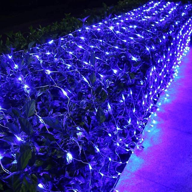 6x4m Net String Lights 880 LEDs Fishing Net String Lights Warm White Cold White Multi Color Waterproof Party Christmas Tree Wedding Patio Home Décor - Lasercutwraps Shop