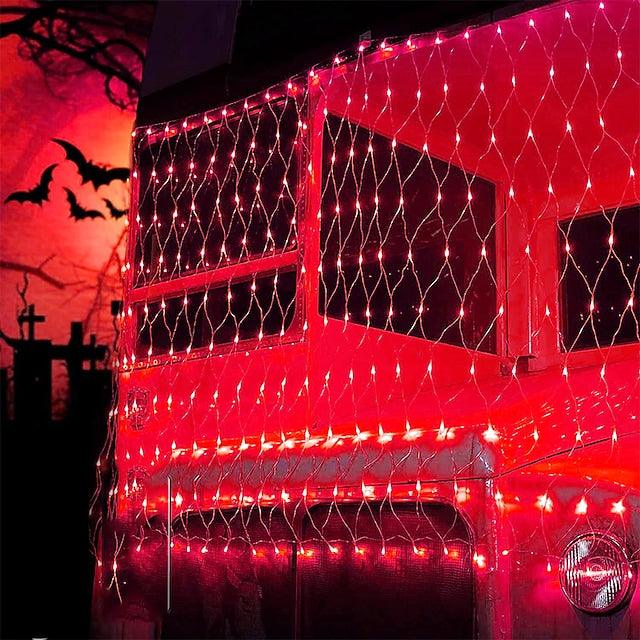 6x4m Net String Lights 880 LEDs Fishing Net String Lights Warm White Cold White Multi Color Waterproof Party Christmas Tree Wedding Patio Home Décor - Lasercutwraps Shop