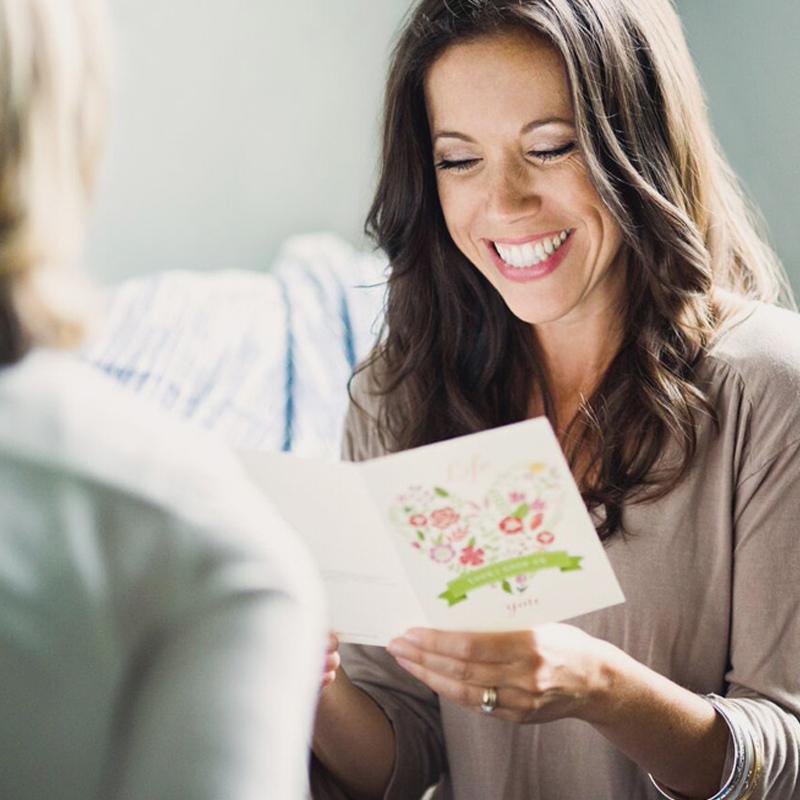 Floral Thank You Cards With Envelopes 48 Bulk 4 X 6 Inch for Wedding Baby Shower - Lasercutwraps Shop