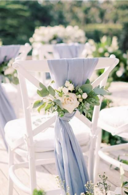 5pcs Classical White Chair Sash White Pink Blue Chiffon Chiavari Chair Sash, Chair Cover Draping, Wedding Chair Sashes Chair Decoration Wedding - Lasercutwraps Shop