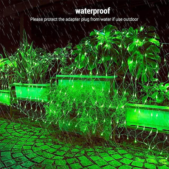 6x4m Net String Lights 880 LEDs Fishing Net String Lights Warm White Cold White Multi Color Waterproof Party Christmas Tree Wedding Patio Home Décor - Lasercutwraps Shop