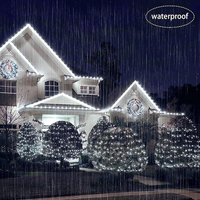 6x4m Net String Lights 880 LEDs Fishing Net String Lights Warm White Cold White Multi Color Waterproof Party Christmas Tree Wedding Patio Home Décor - Lasercutwraps Shop