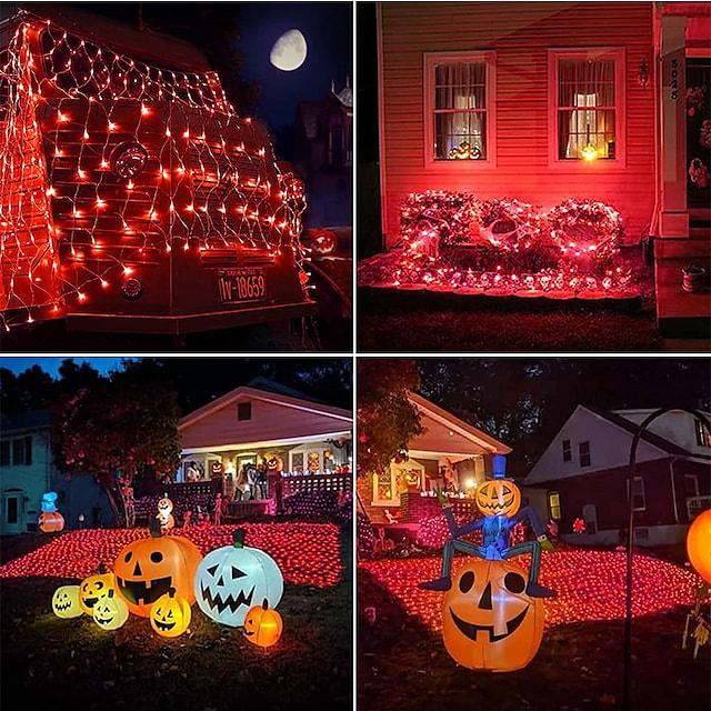 6x4m Net String Lights 880 LEDs Fishing Net String Lights Warm White Cold White Multi Color Waterproof Party Christmas Tree Wedding Patio Home Décor - Lasercutwraps Shop