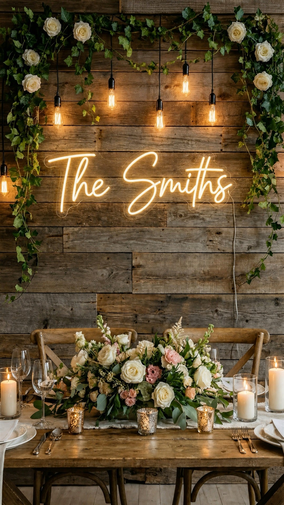 Custom Neon Sign for Weddings | Personalized Names or Meaningful Text
