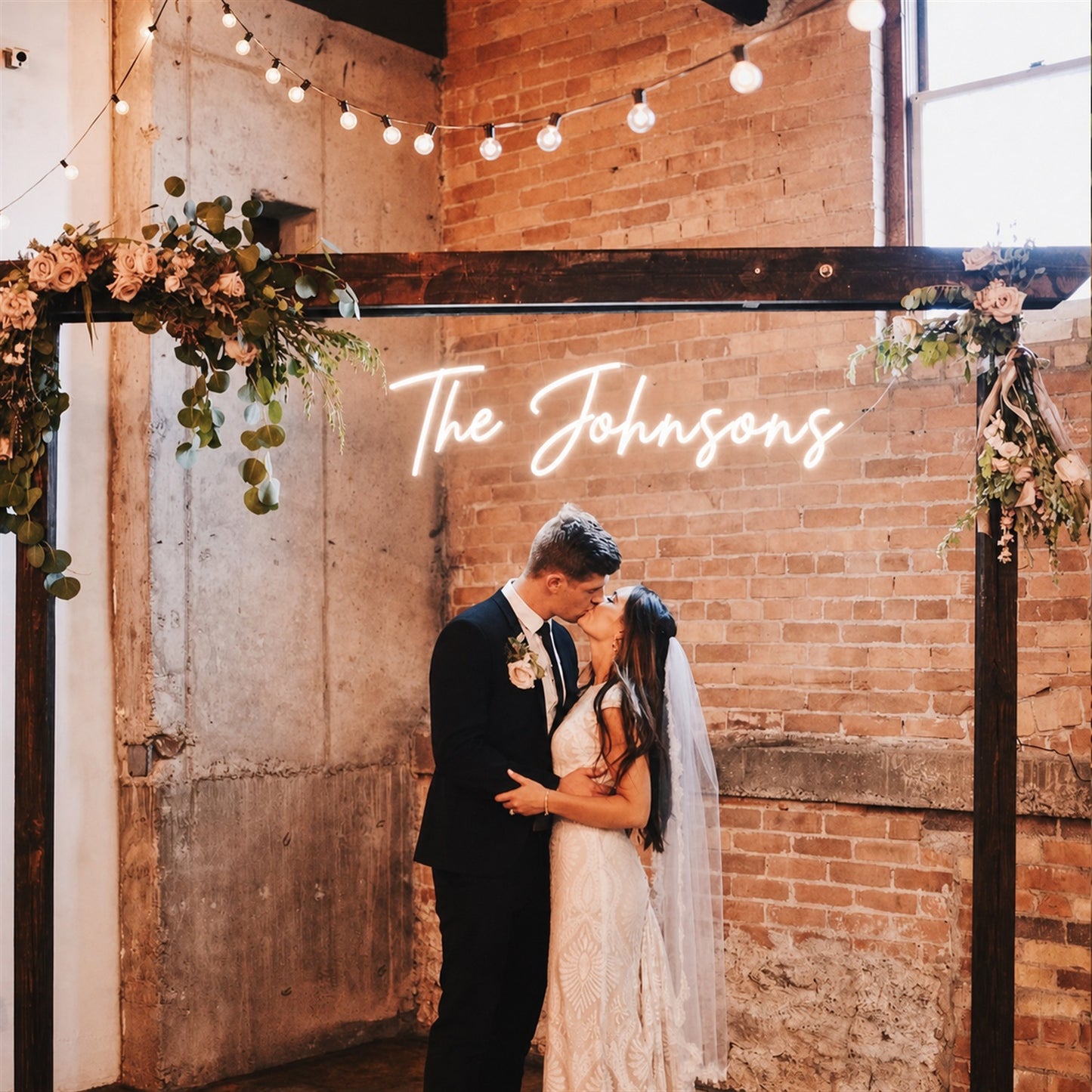 Personalized LED Neon Sign | Custom Wedding Backdrop & Reception Decor