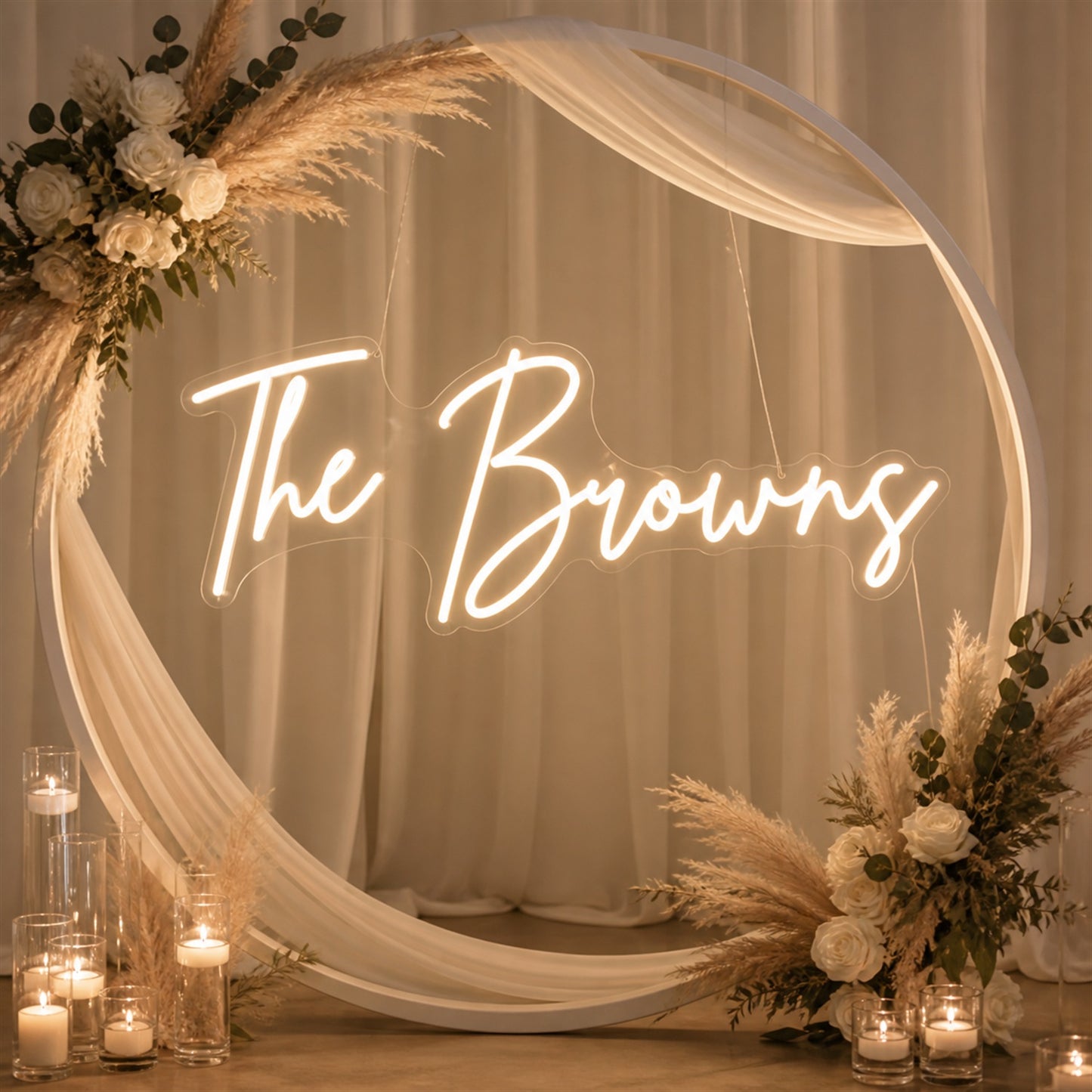 Personalized Wedding Neon Sign | Custom Text for Your Sweetheart Table