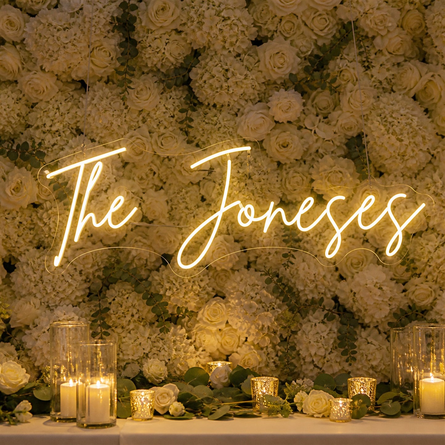 Custom Text Neon Sign | Personalized LED Wedding & Celebration Decor