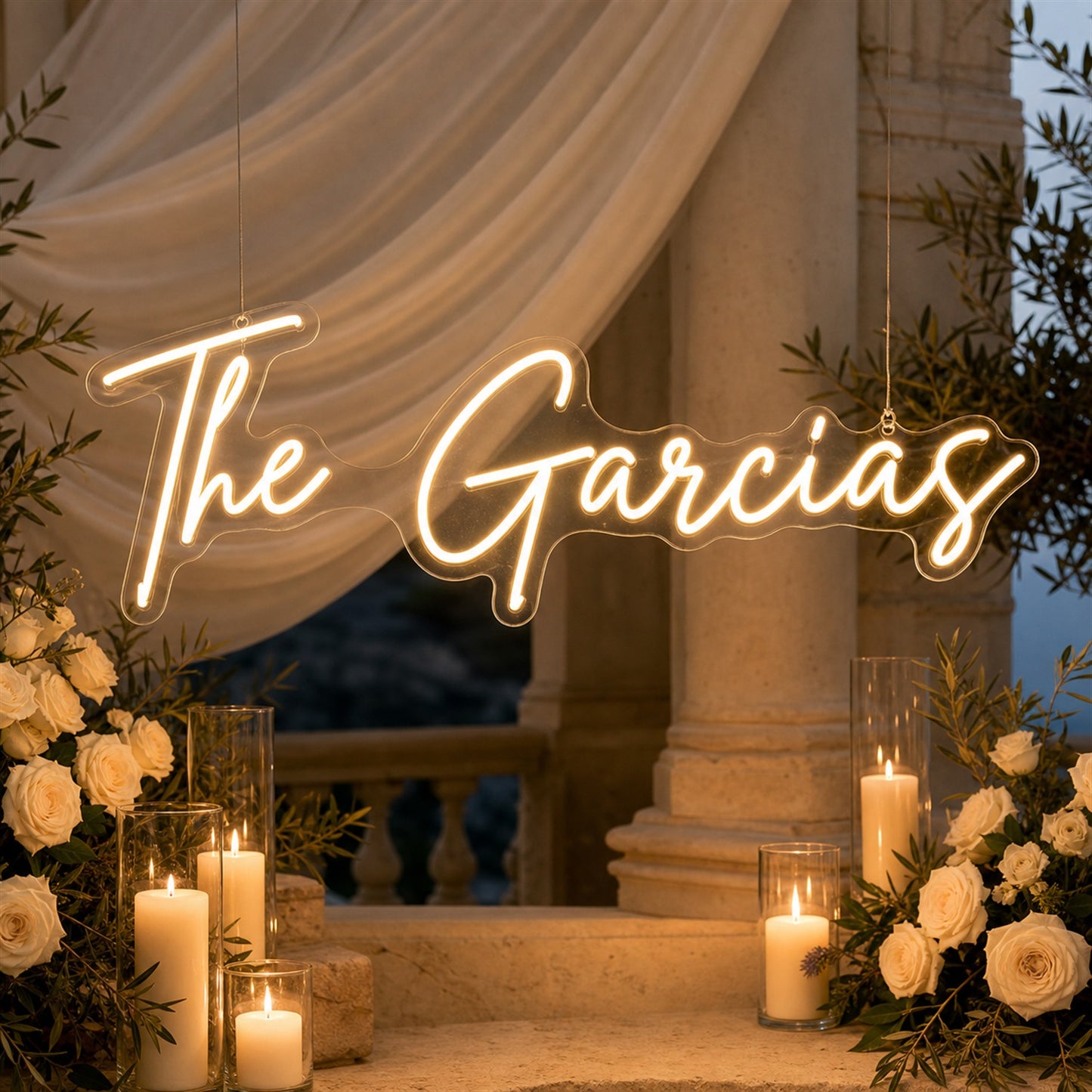 Custom LED Neon Sign for Weddings | A Personalized Welcome for Your Guests