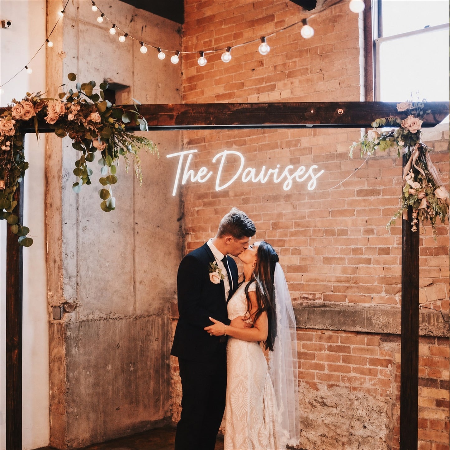 Custom Wedding LED Neon Sign | Personalized Cake Table & Reception Decor