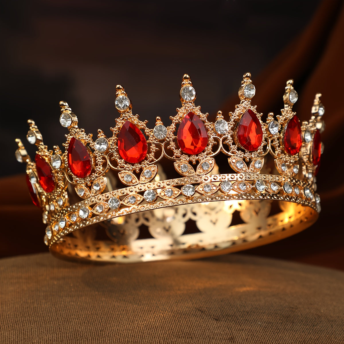 Luxurious and Elegant Princess Queen Crown, Bridal Crown, Wedding Headpiece, Party Banquet Hair Accessory