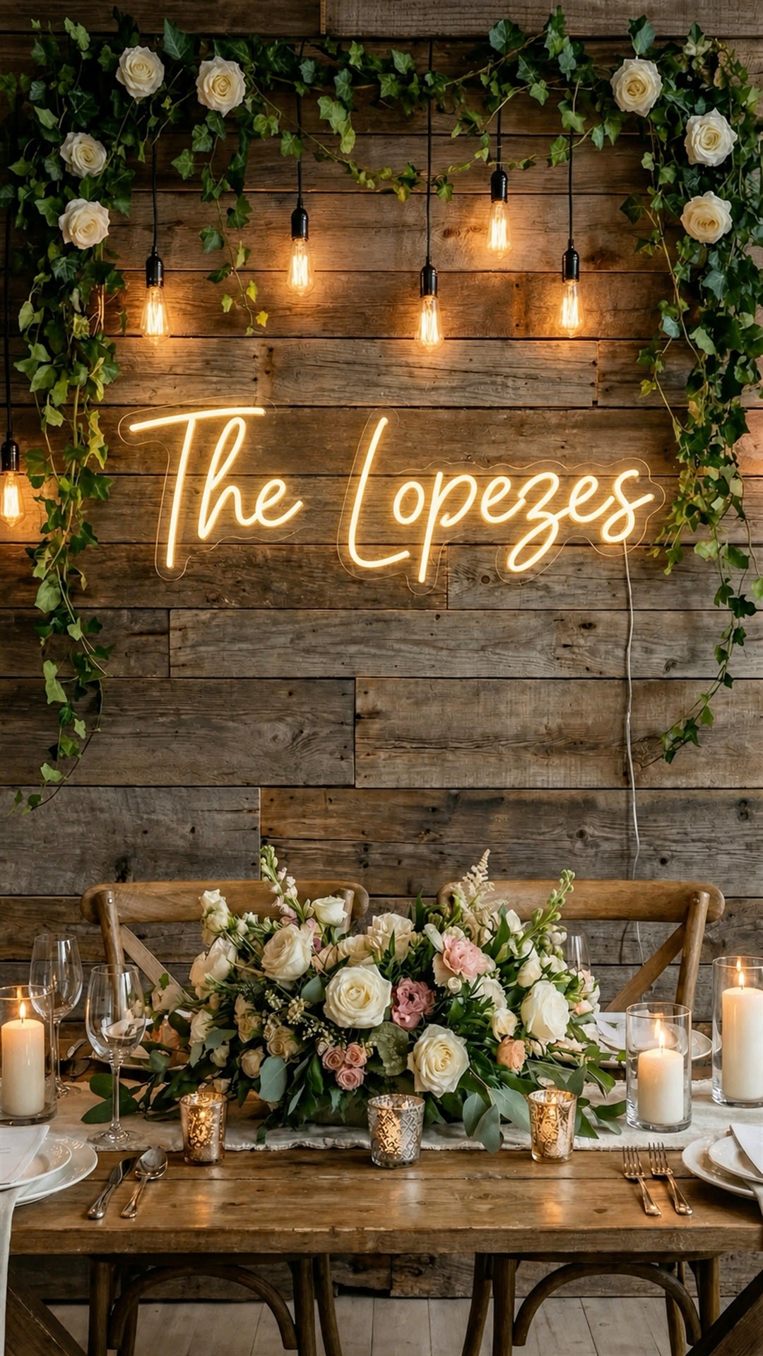 Personalized Wedding Neon Sign | Your Names, Your Message, Your Celebration