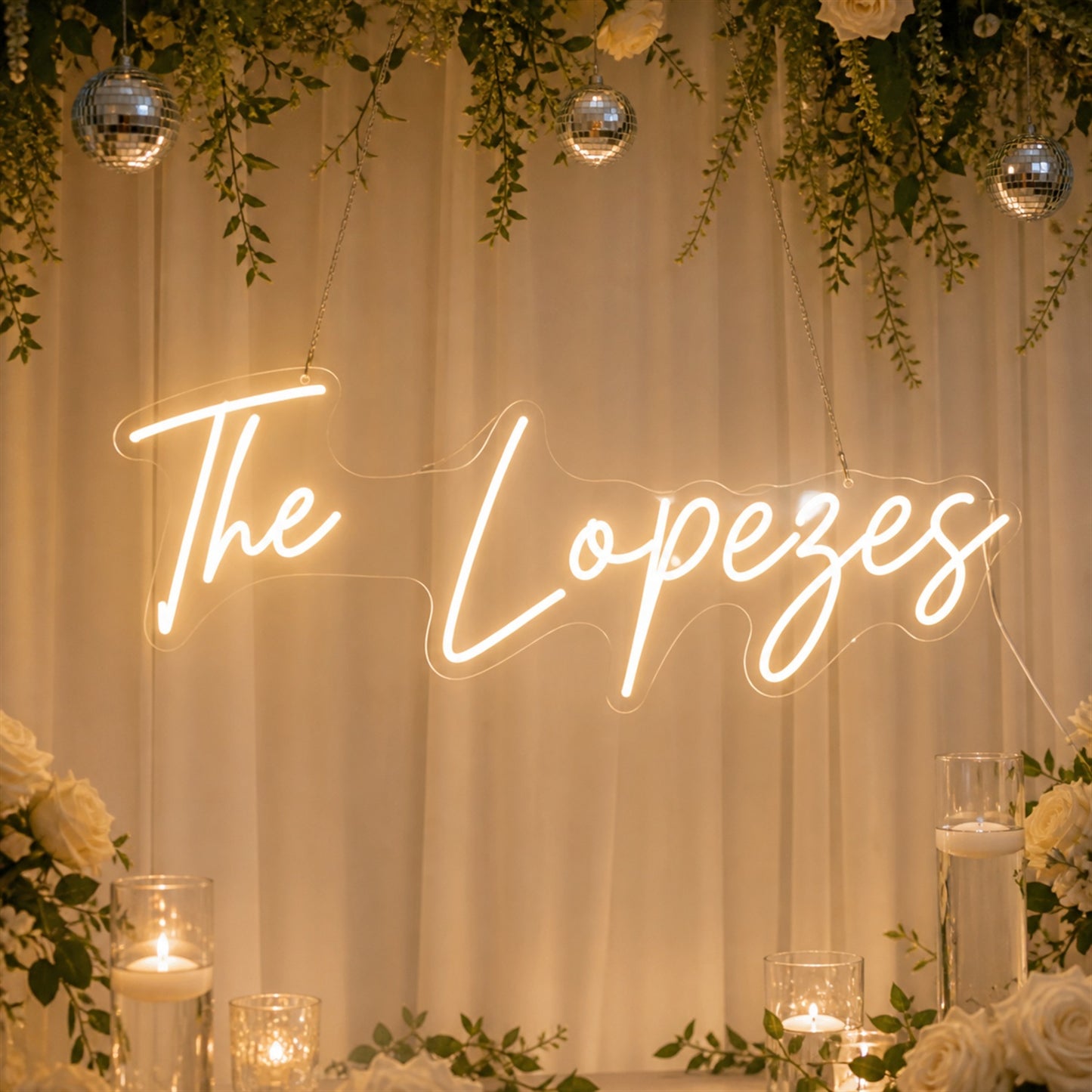 Personalized Wedding Neon Sign | Your Names, Your Message, Your Celebration