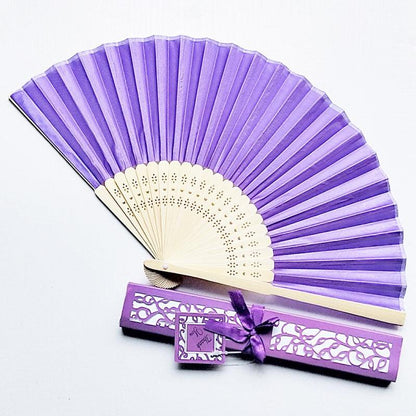 50pcs Wedding Hand Fans with Thank You Tags & Gift Bags, Paper Fans for Wedding Favors Bridal Shower Gift - Lasercutwraps Shop