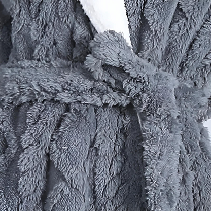 Plush Long Hooded Robe