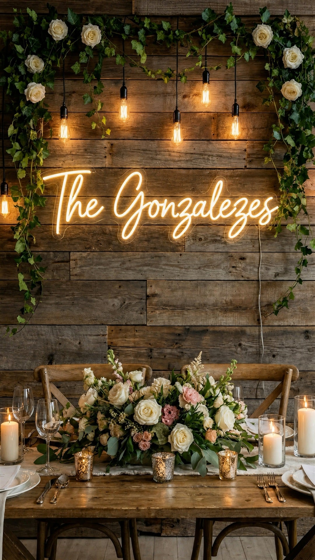 Custom LED Wedding Sign | Personalized Neon Decor for a Meaningful Gathering