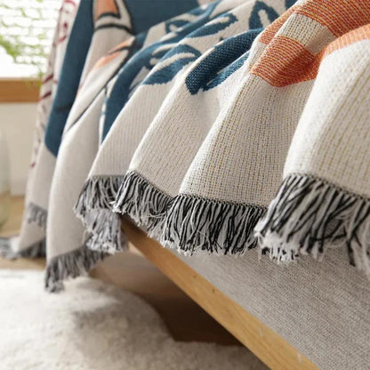 Tassel Tide All-Season Sofa Cover