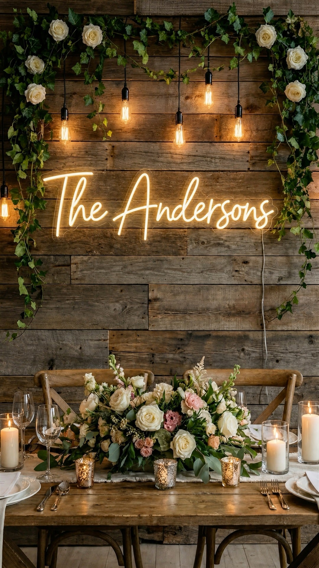 Custom Wedding Neon Decor | Personalized LED Sign with Words That Matter