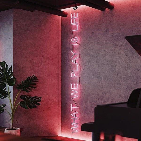 What We Play is Life Neon Signs, Neon Lights, LED Neon Signs for Room