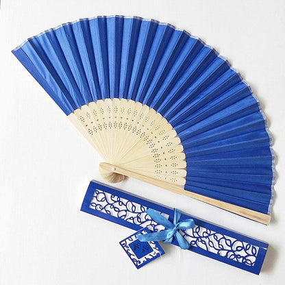 50pcs Wedding Hand Fans with Thank You Tags & Gift Bags, Paper Fans for Wedding Favors Bridal Shower Gift - Lasercutwraps Shop